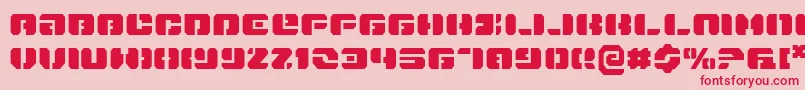 Danstargate Font – Red Fonts on Pink Background