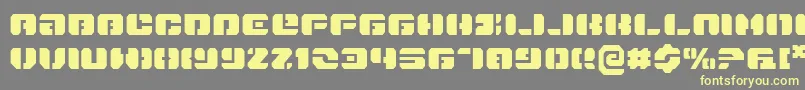 Danstargate Font – Yellow Fonts on Gray Background