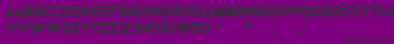Olga BoldItalic Font – Black Fonts on Purple Background