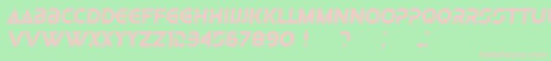 Olga BoldItalic Font – Pink Fonts on Green Background