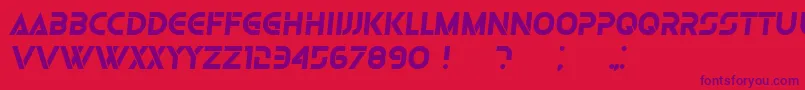 Olga BoldItalic Font – Purple Fonts on Red Background