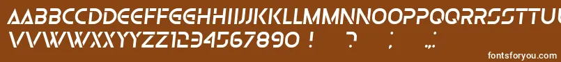 fuente Olga Italic – Fuentes Blancas Sobre Fondo Marrón
