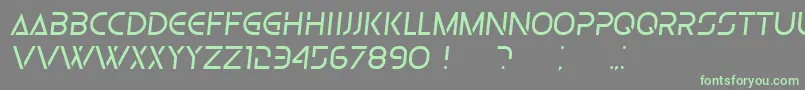 Olga LightItalic Font – Green Fonts on Gray Background