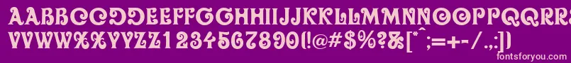 oliver   Font – Pink Fonts on Purple Background