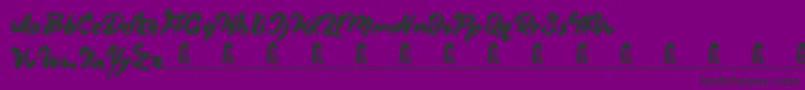 Oliver Twist-fontti – mustat fontit violetilla taustalla