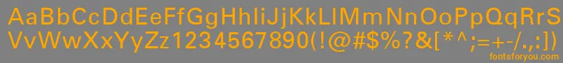 NovaSsi Font – Orange Fonts on Gray Background
