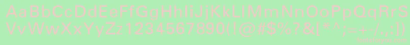 NovaSsi Font – Pink Fonts on Green Background