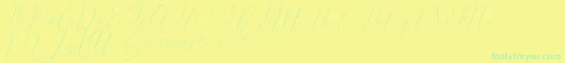 fuente Oliverra – Fuentes Verdes Sobre Fondo Amarillo