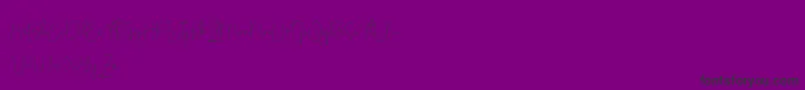 fuente Olivia Demo – Fuentes Negras Sobre Fondo Morado