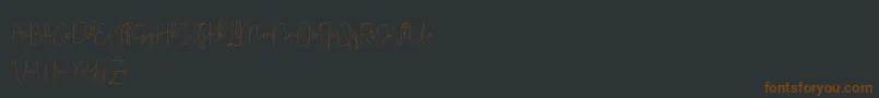 Olivia Demo Font – Brown Fonts on Black Background