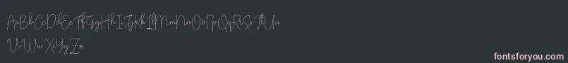 Olivia Demo Font – Pink Fonts on Black Background