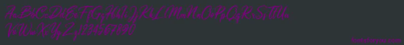 Olivia Dhorgent Font – Purple Fonts on Black Background