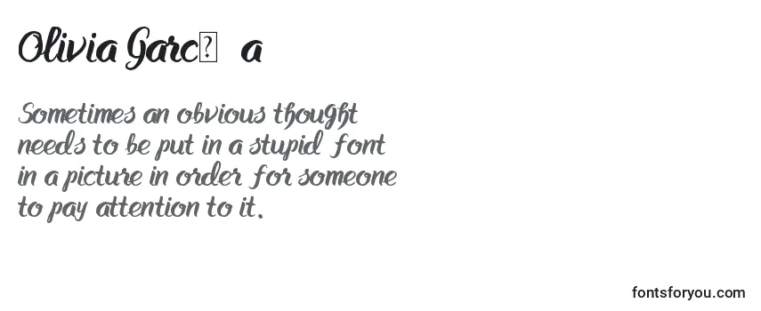 Review of the Olivia GarcР±a Font