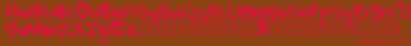 OLOPUS Font – Red Fonts on Brown Background