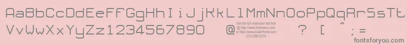 OLORT    Font – Gray Fonts on Pink Background