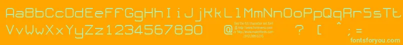 OLORT    Font – Green Fonts on Orange Background
