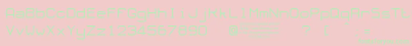 OLORT    Font – Green Fonts on Pink Background