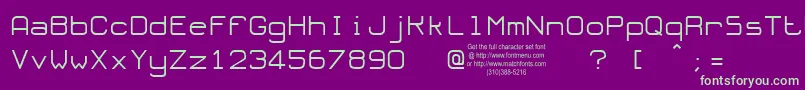 OLORT    Font – Green Fonts on Purple Background