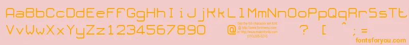 フォントOLORT    – オレンジの文字がピンクの背景にあります。