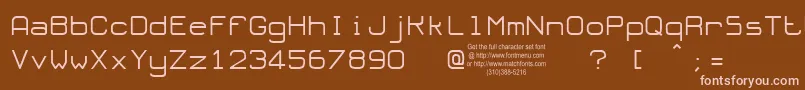 OLORT    Font – Pink Fonts on Brown Background