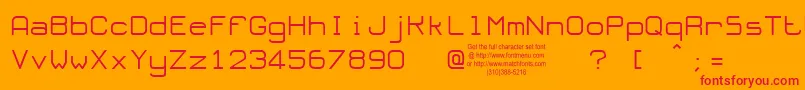 OLORT    Font – Red Fonts on Orange Background