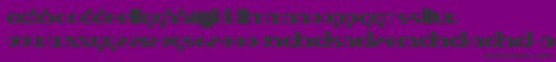 フォントDeavantgar – 紫の背景に黒い文字