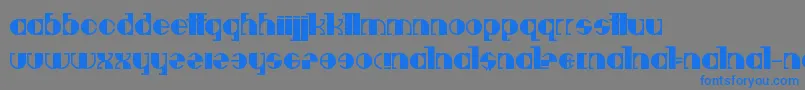 Fonte Deavantgar – fontes azuis em um fundo cinza