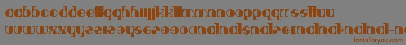 Deavantgar Font – Brown Fonts on Gray Background