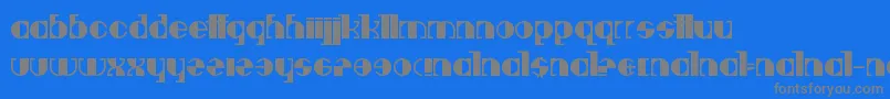 Deavantgar Font – Gray Fonts on Blue Background