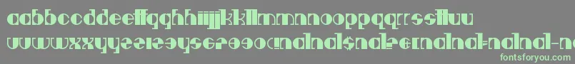 Deavantgar-Schriftart – Grüne Schriften auf grauem Hintergrund