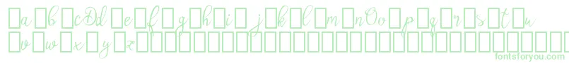 Olyber Demo-Schriftart – Grüne Schriften