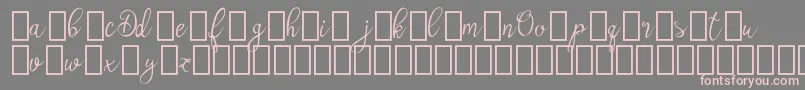 Olyber Demo Font – Pink Fonts on Gray Background