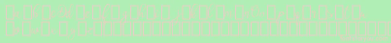 Olyber Demo Font – Pink Fonts on Green Background
