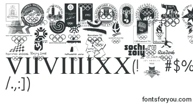 OLYMPIAD XXX font – Fonts For Logos