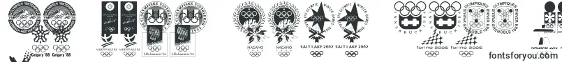 OLYMPIAD XXX-Schriftart – lettische Schriften