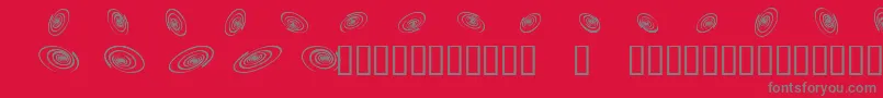 OMEGA    Font – Gray Fonts on Red Background
