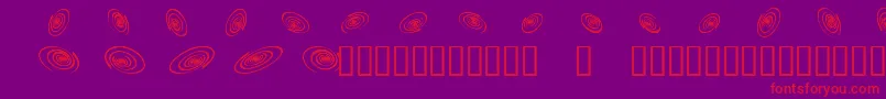OMEGA    Font – Red Fonts on Purple Background