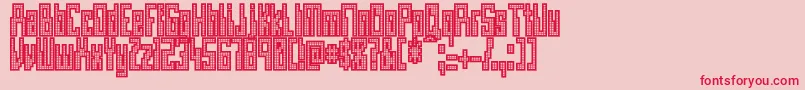 OMEGAMAX Font – Red Fonts on Pink Background