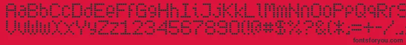 Subwt Font – Black Fonts on Red Background