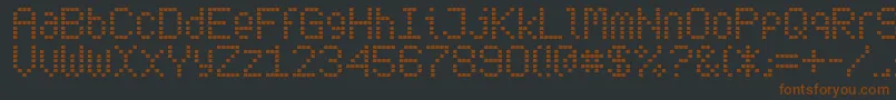 Fonte Subwt – fontes marrons em um fundo preto