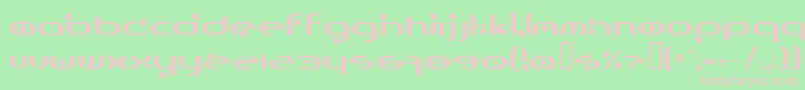 Omicron Font – Pink Fonts on Green Background