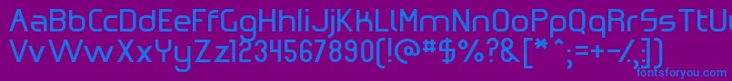 Omicz    Font – Blue Fonts on Purple Background