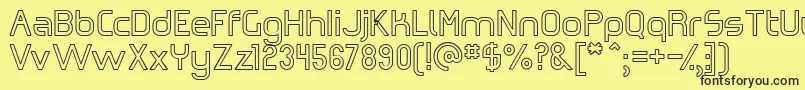 Omiczh   Font – Black Fonts on Yellow Background