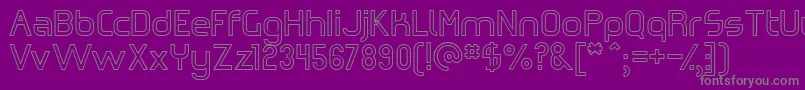 Omiczh   Font – Gray Fonts on Purple Background