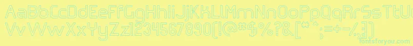 Omiczh   Font – Green Fonts on Yellow Background