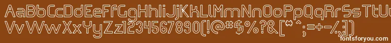 Omiczh   Font – White Fonts on Brown Background