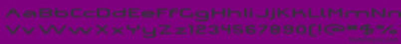 Omiczp  -fontti – mustat fontit violetilla taustalla