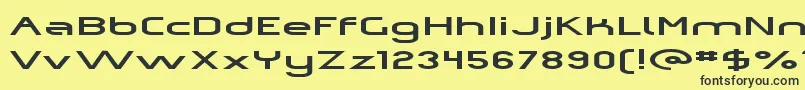 Omiczp   Font – Black Fonts on Yellow Background