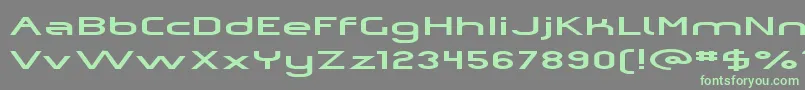 Omiczp   Font – Green Fonts on Gray Background