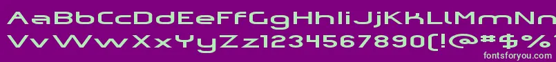 Omiczp   Font – Green Fonts on Purple Background